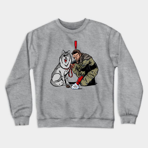 Snake Dogwalker (Collab with Evasinmas) Crewneck Sweatshirt by demonigote